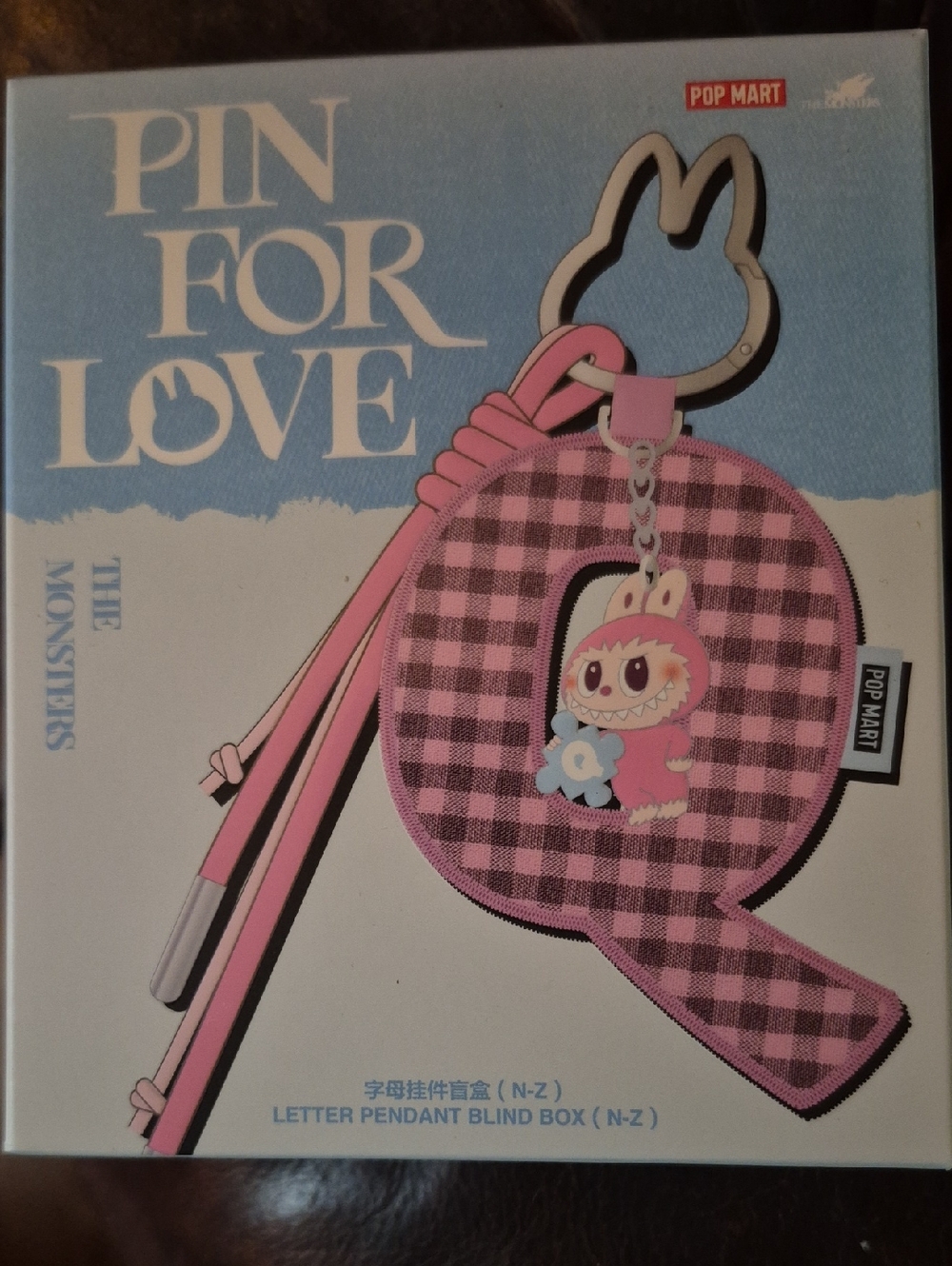 Pop Mart 'Pin For Love' Letter N-Z Pendant Keychain